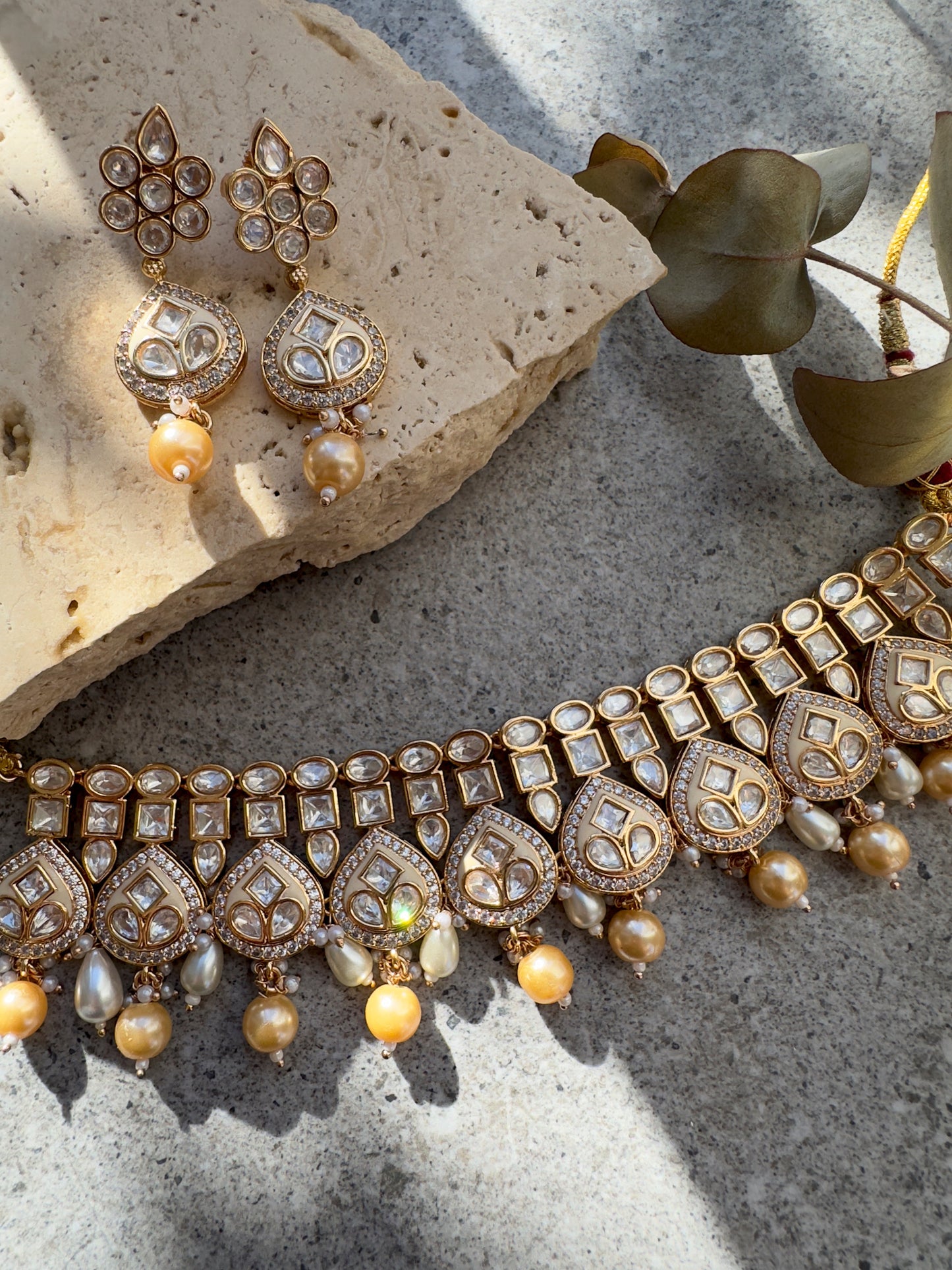 ALAYA CHOKER SET - Premium Necklace from Chaand + Bali - Just $139! Shop now at Chaandbali