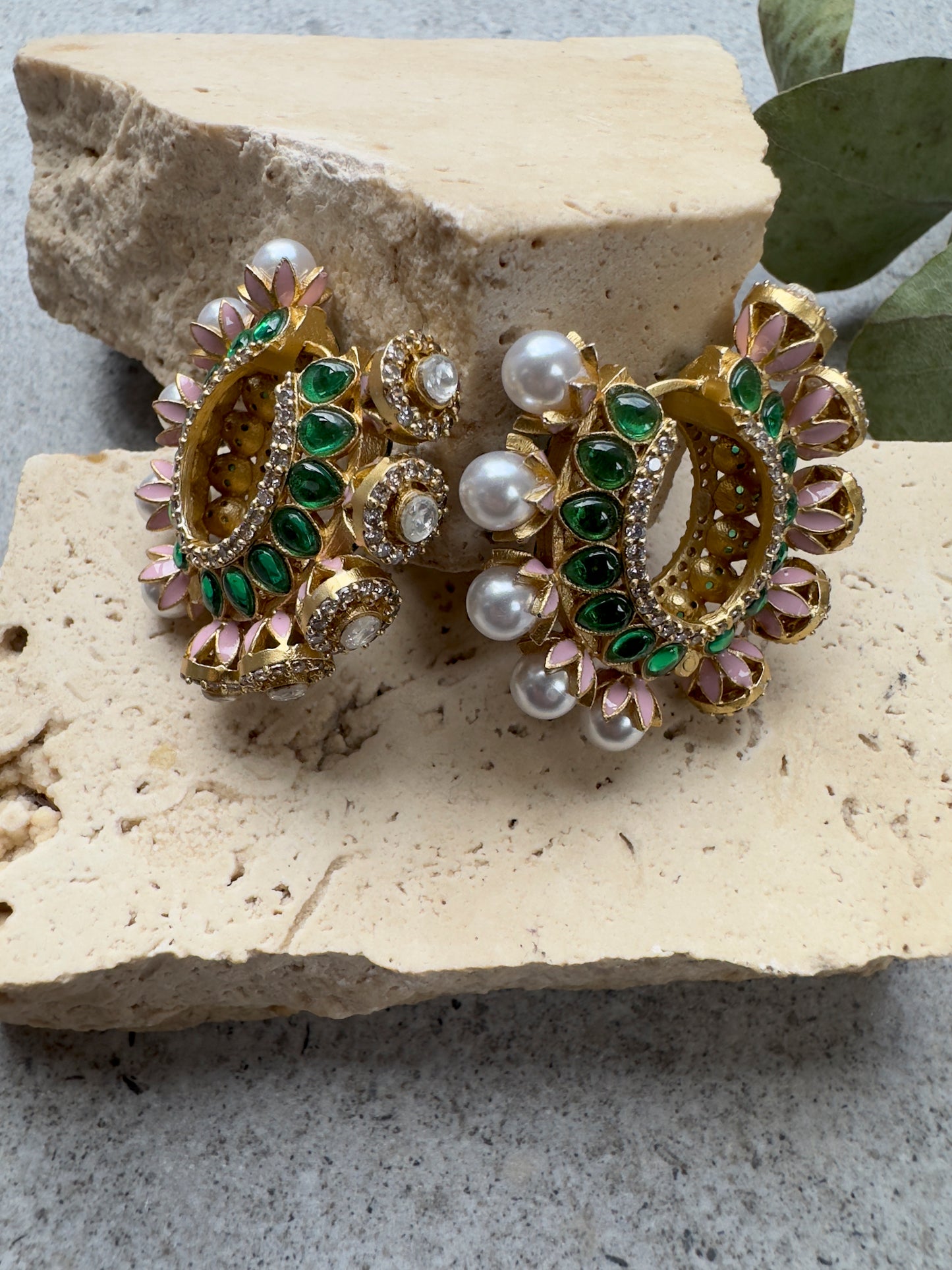 CLARA HOOPS EARRINGS - Premium Earrings from Chaand + Bali - Just $59! Shop now at Chaandbali