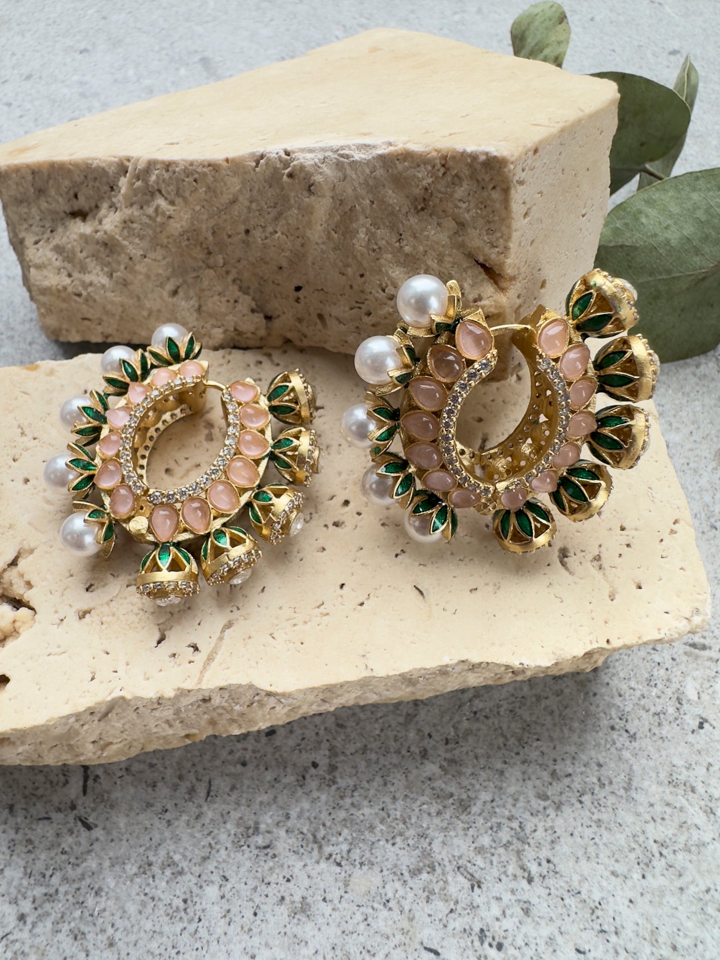 CLARA HOOPS EARRINGS - Premium Earrings from Chaand + Bali - Just $59! Shop now at Chaandbali