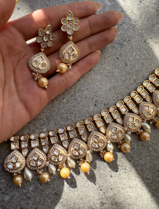 ALAYA CHOKER SET - Premium Necklace from Chaand + Bali - Just $139! Shop now at Chaandbali