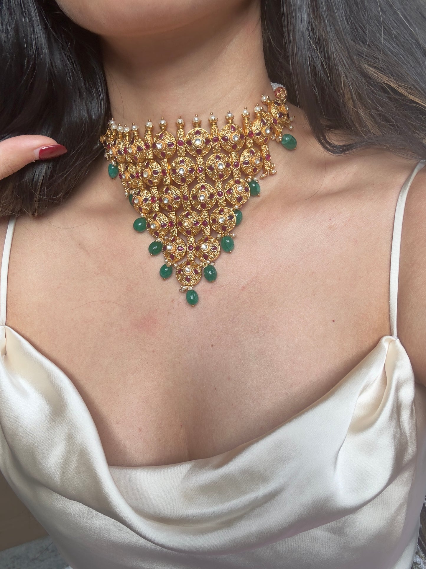 TISYA CHOKER SET - Premium Necklace from Chaand + Bali - Just $115! Shop now at Chaandbali