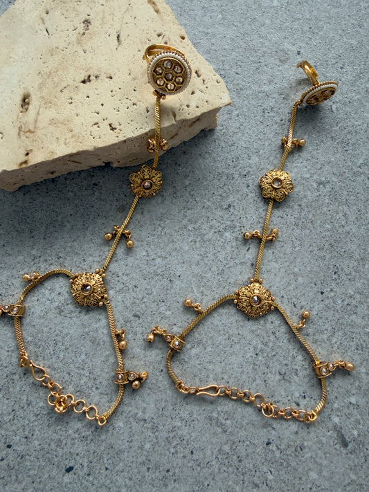 NAYAN HAND CHAIN SET-HATHPHOOL
