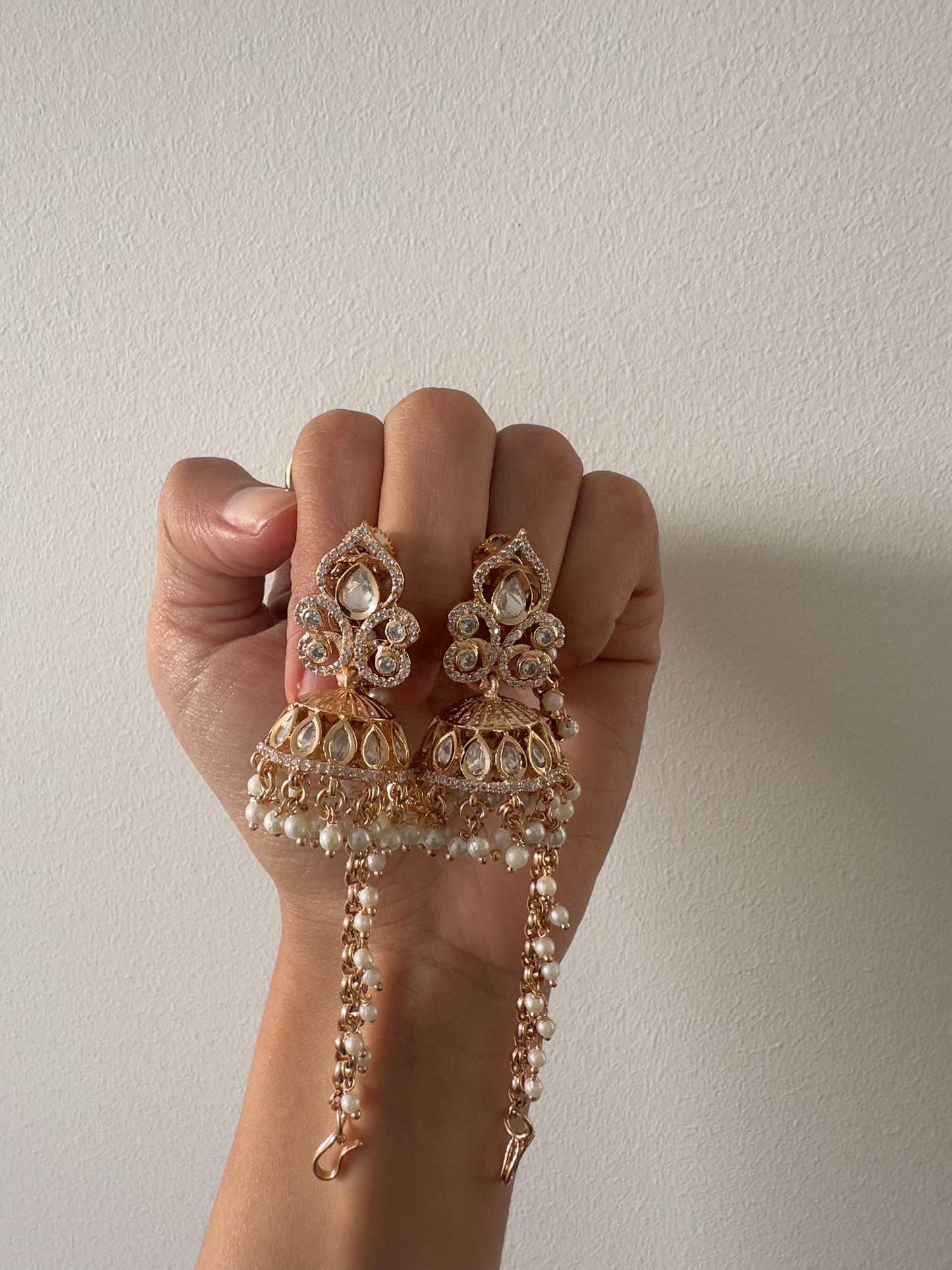 ELARA JHUMKA EARRING - Premium Earrings from Chaand + Bali - Just $59! Shop now at Chaandbali