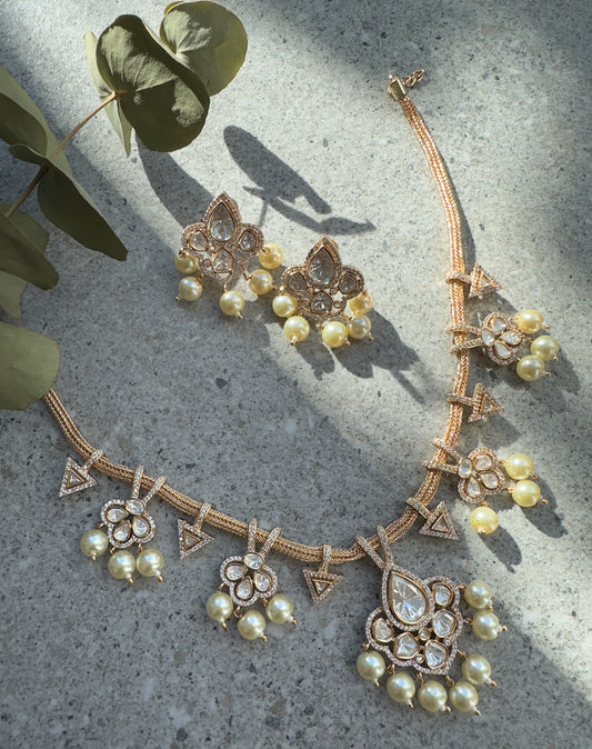 LIVIA NECKLACE SET - Premium Necklace from Chaand + Bali - Just $145! Shop now at Chaandbali
