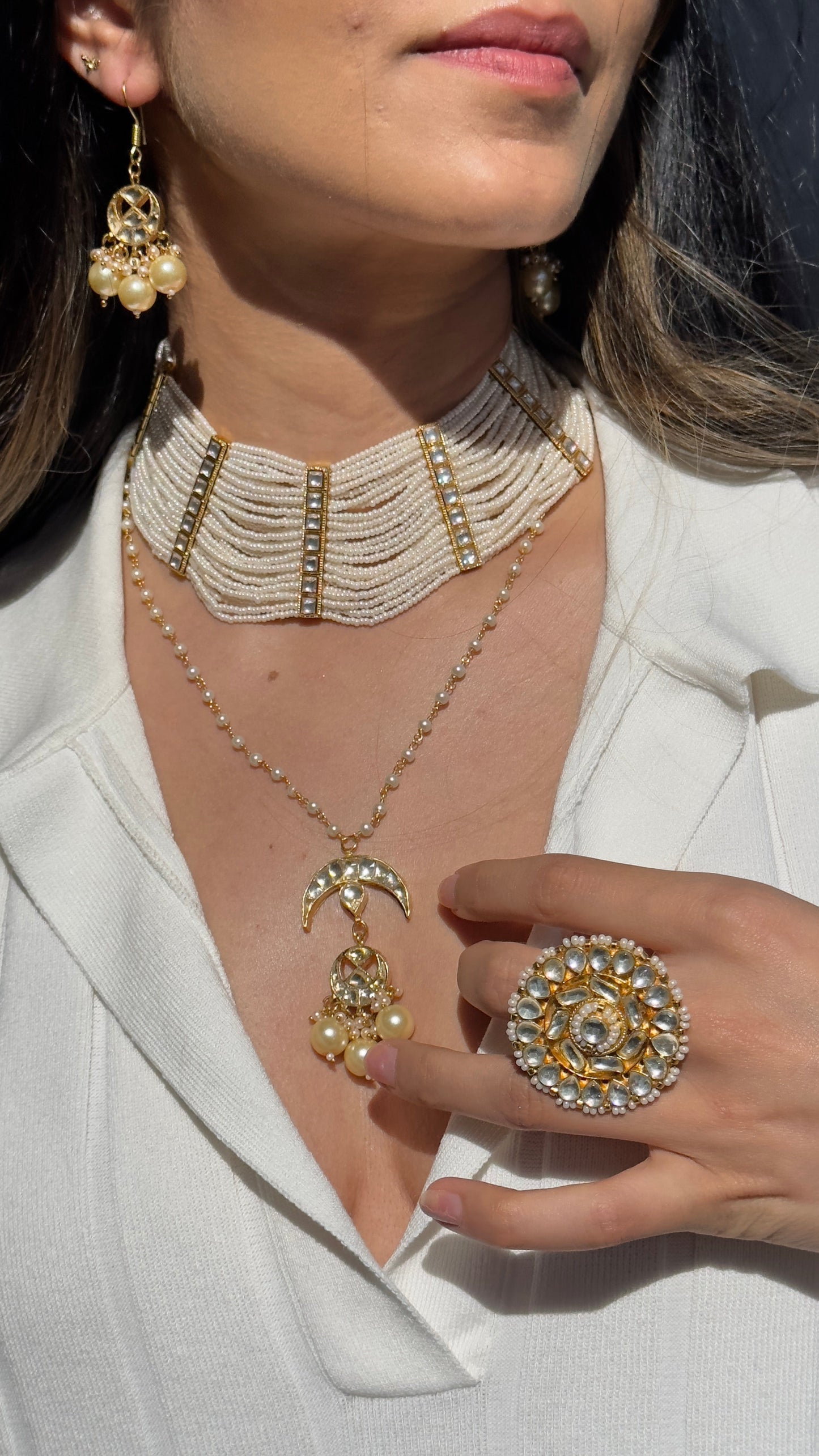 AMANI PENDANT SET - Premium Necklace from Chaand + Bali - Just $65! Shop now at Chaandbali