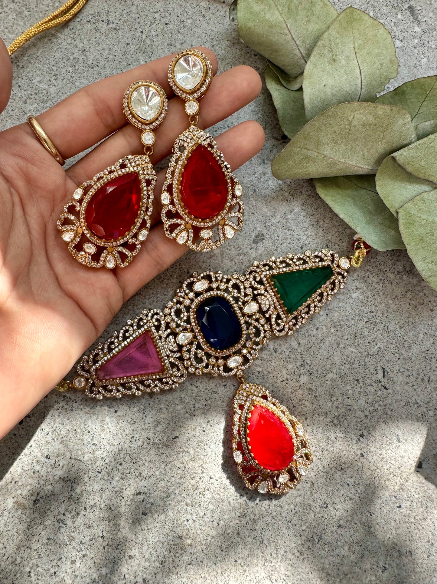 NERINA CHOKER SET - Premium Necklace from Chaand + Bali - Just $149! Shop now at Chaandbali