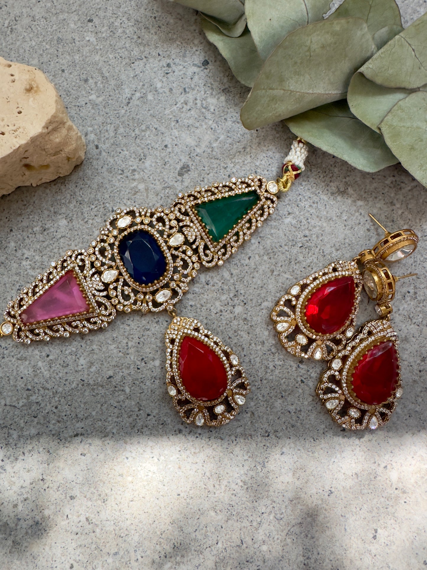 NERINA CHOKER SET - Premium Necklace from Chaand + Bali - Just $149! Shop now at Chaandbali