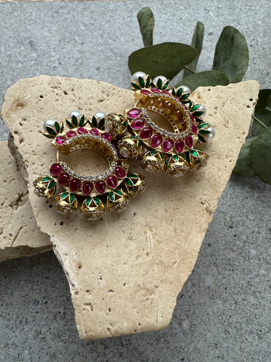 CLARA HOOPS EARRINGS - Premium Earrings from Chaand + Bali - Just $59! Shop now at Chaandbali