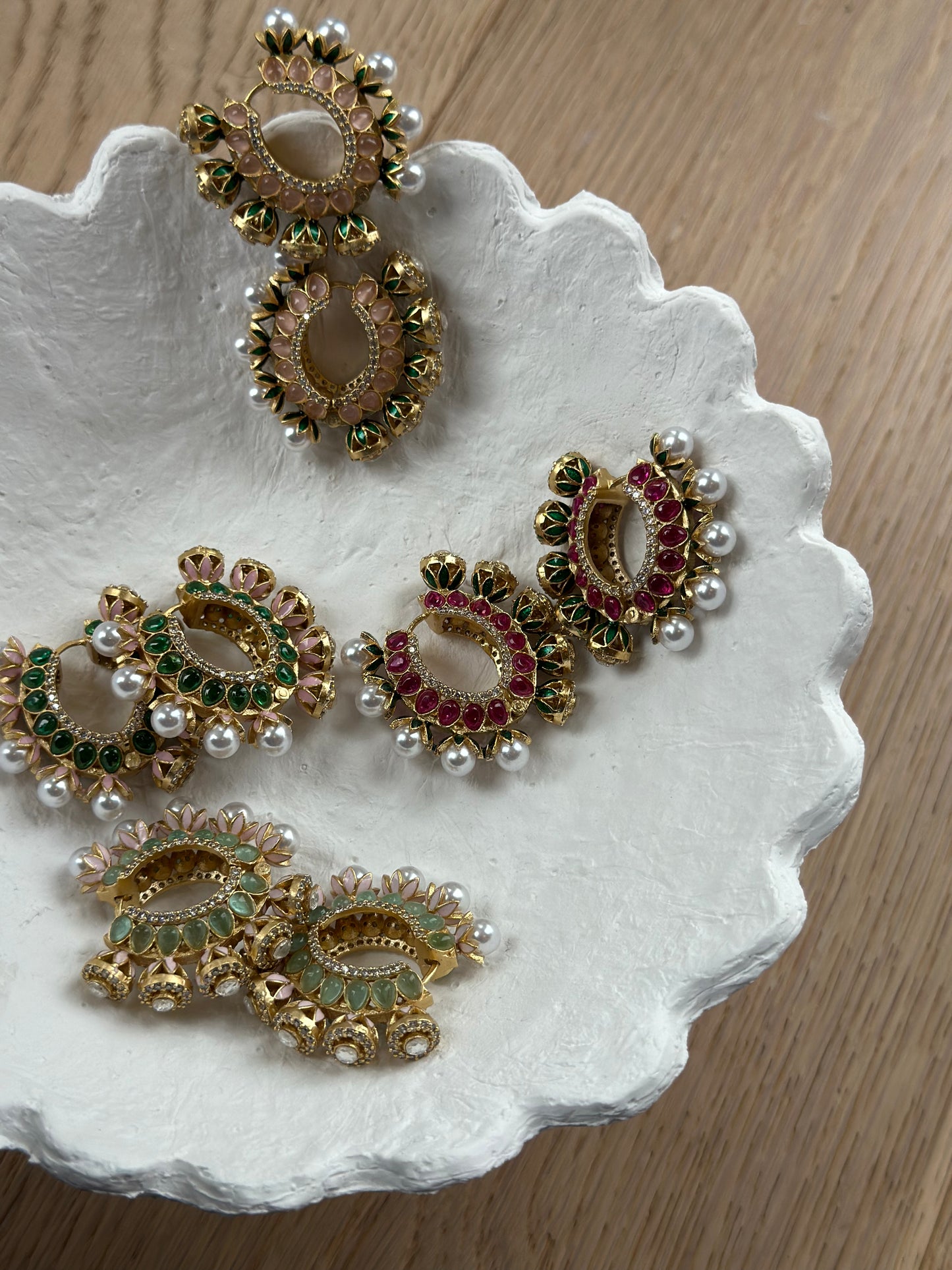 CLARA HOOPS EARRINGS - Premium Earrings from Chaand + Bali - Just $59! Shop now at Chaandbali