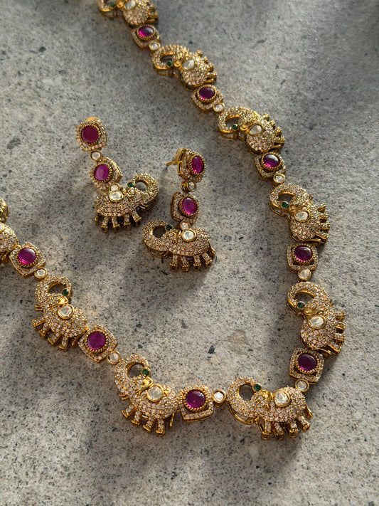 ELEPHANT ROYALE NECKLACE SET