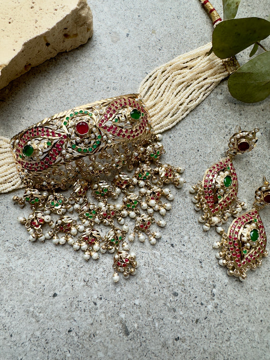 SANI CHOKER SET - Premium Necklace from Chaand + Bali - Just $189! Shop now at Chaandbali