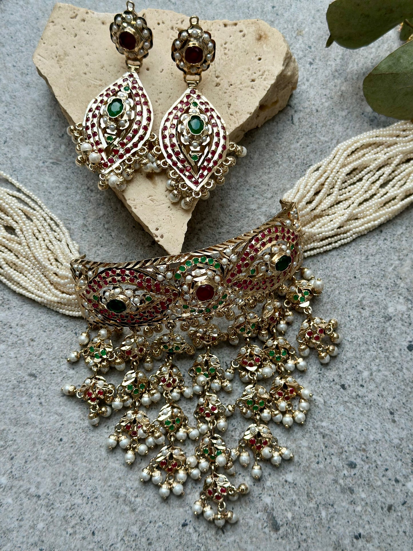 SANI CHOKER SET - Premium Necklace from Chaand + Bali - Just $189! Shop now at Chaandbali