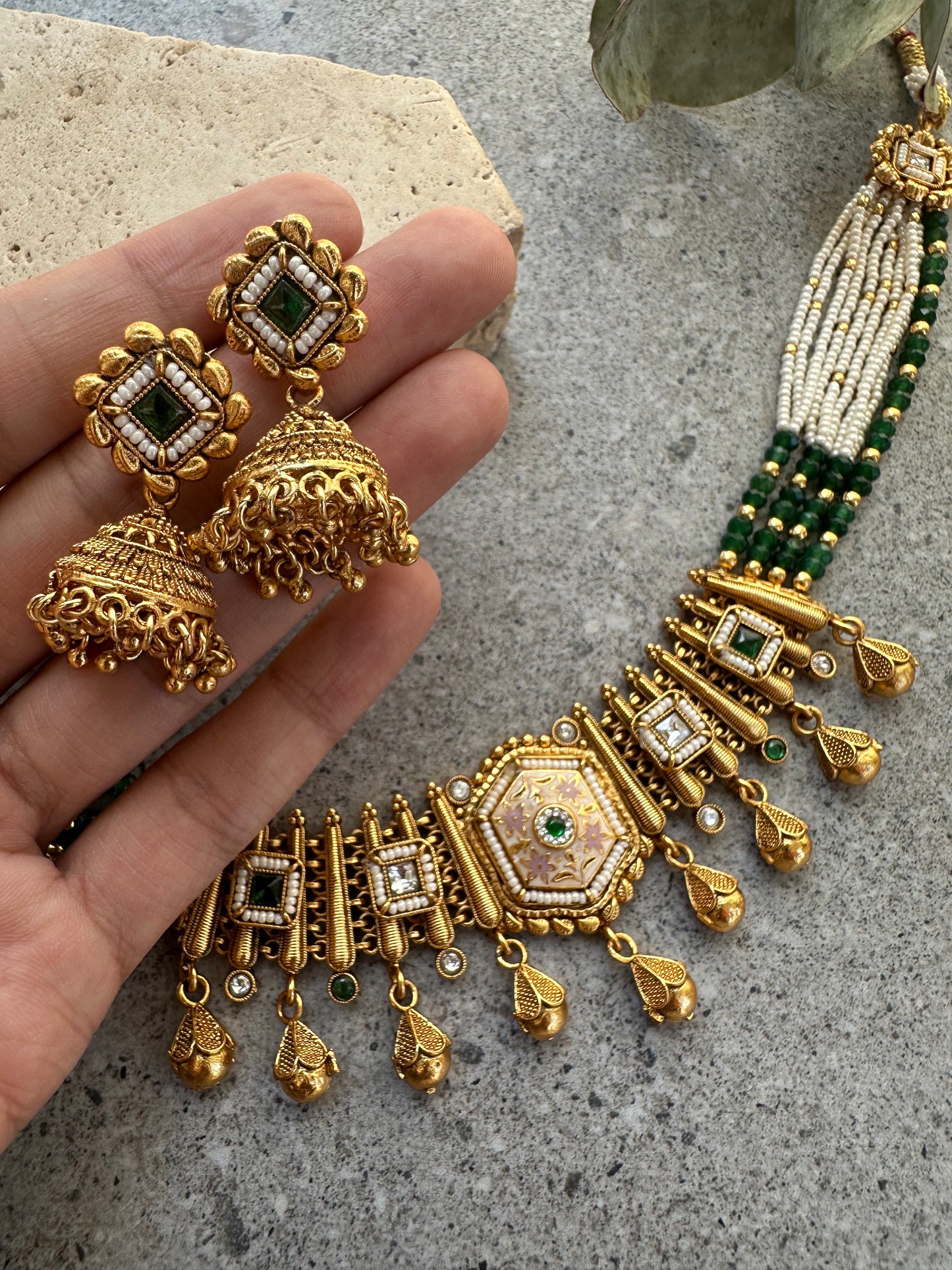 AAFIA CHOKER SET - Premium from Chaandbali - Just $75! Shop now at Chaandbali