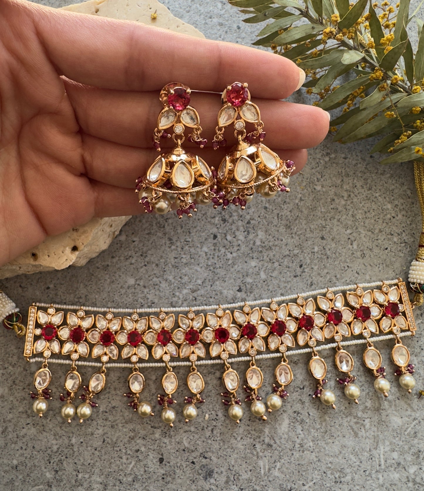 LOLA Choker Set - Premium Necklace from Chaand + Bali - Just $109! Shop now at Chaandbali