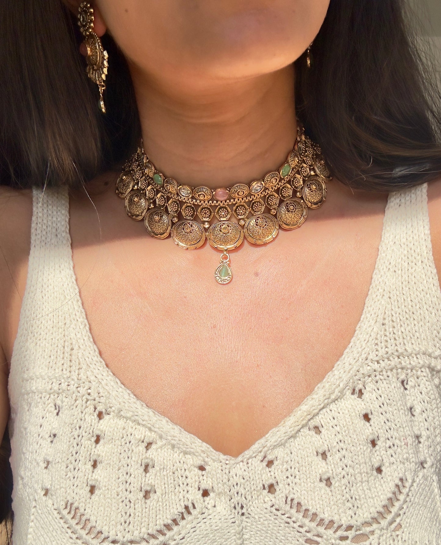 HAZEL NECKLACE SET - Premium Necklace from Chaand + Bali - Just $115! Shop now at Chaandbali
