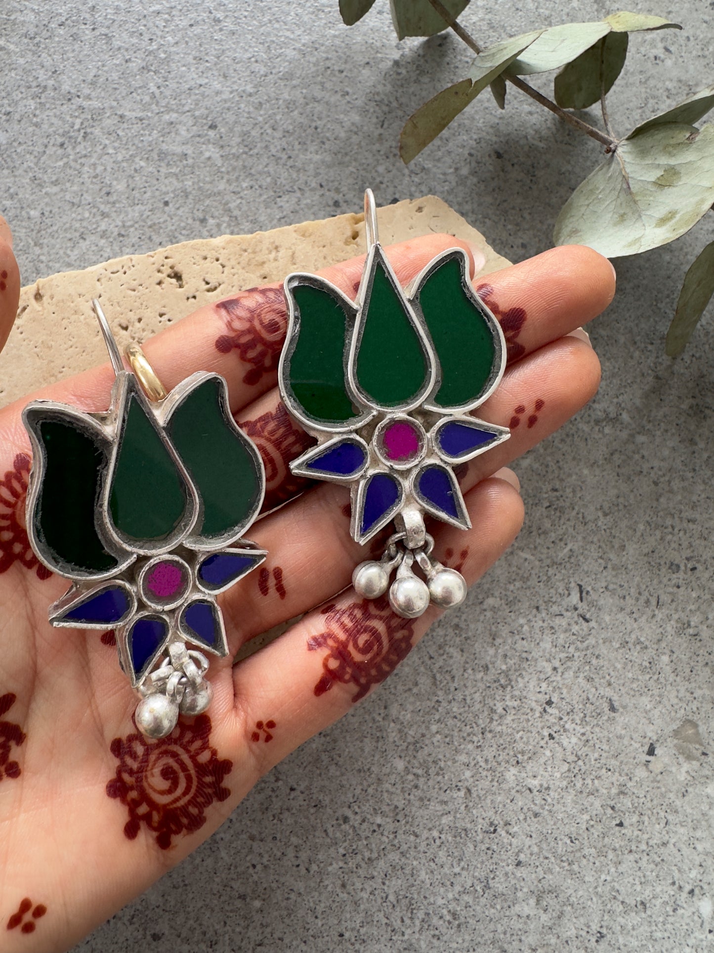 LOTUS DROP EARRINGS