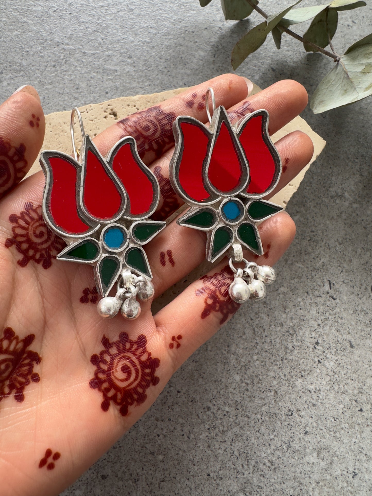 LOTUS DROP EARRINGS