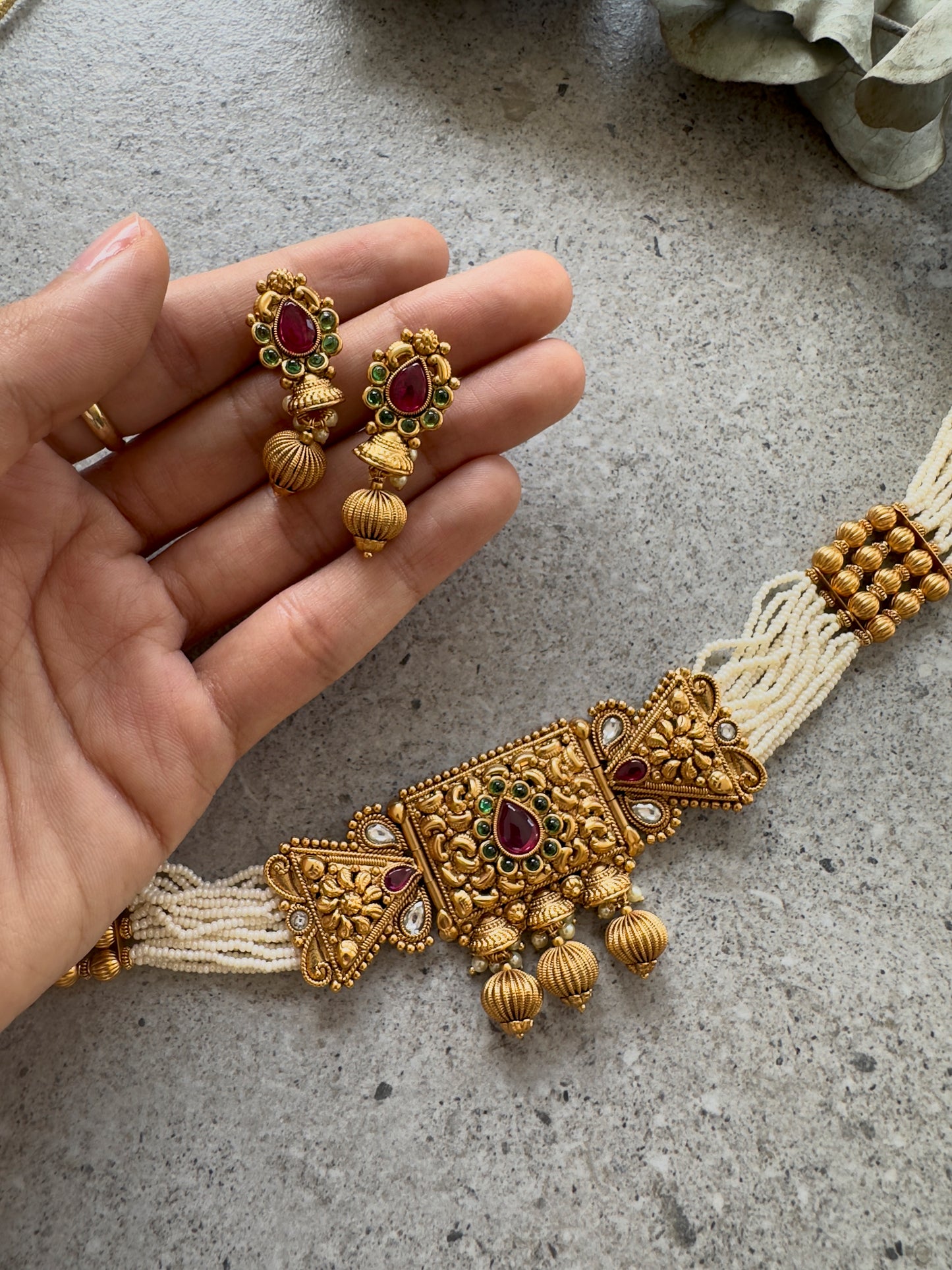 MAPLE CHOKER SET - Premium Necklace from Chaand + Bali - Just $69! Shop now at Chaandbali
