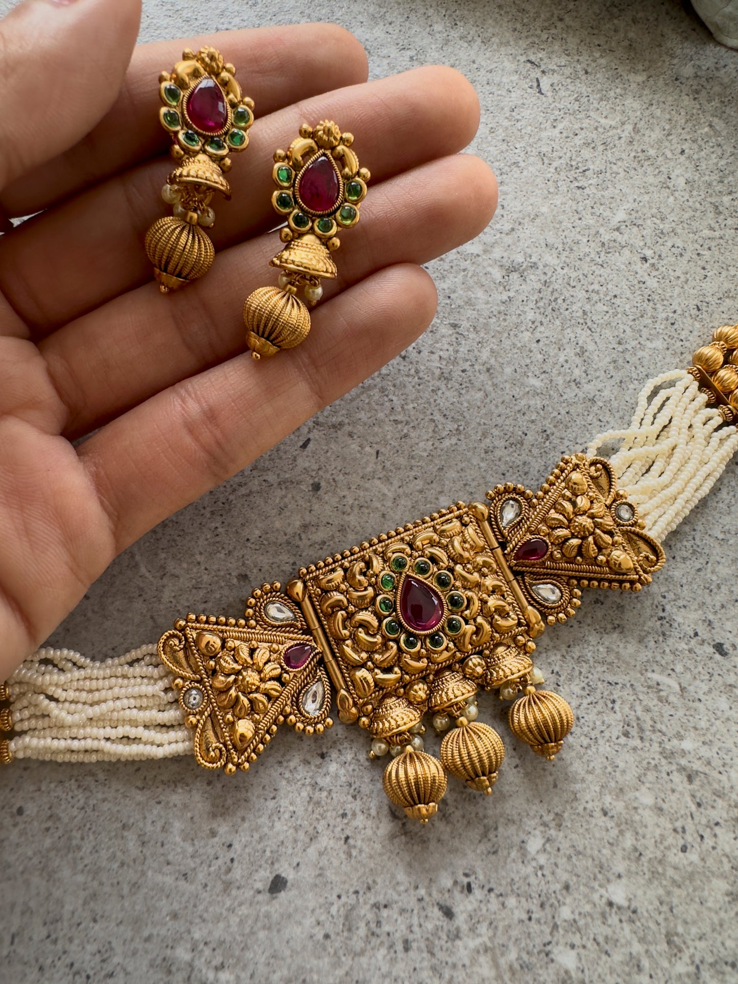 MAPLE CHOKER SET - Premium Necklace from Chaand + Bali - Just $69! Shop now at Chaandbali