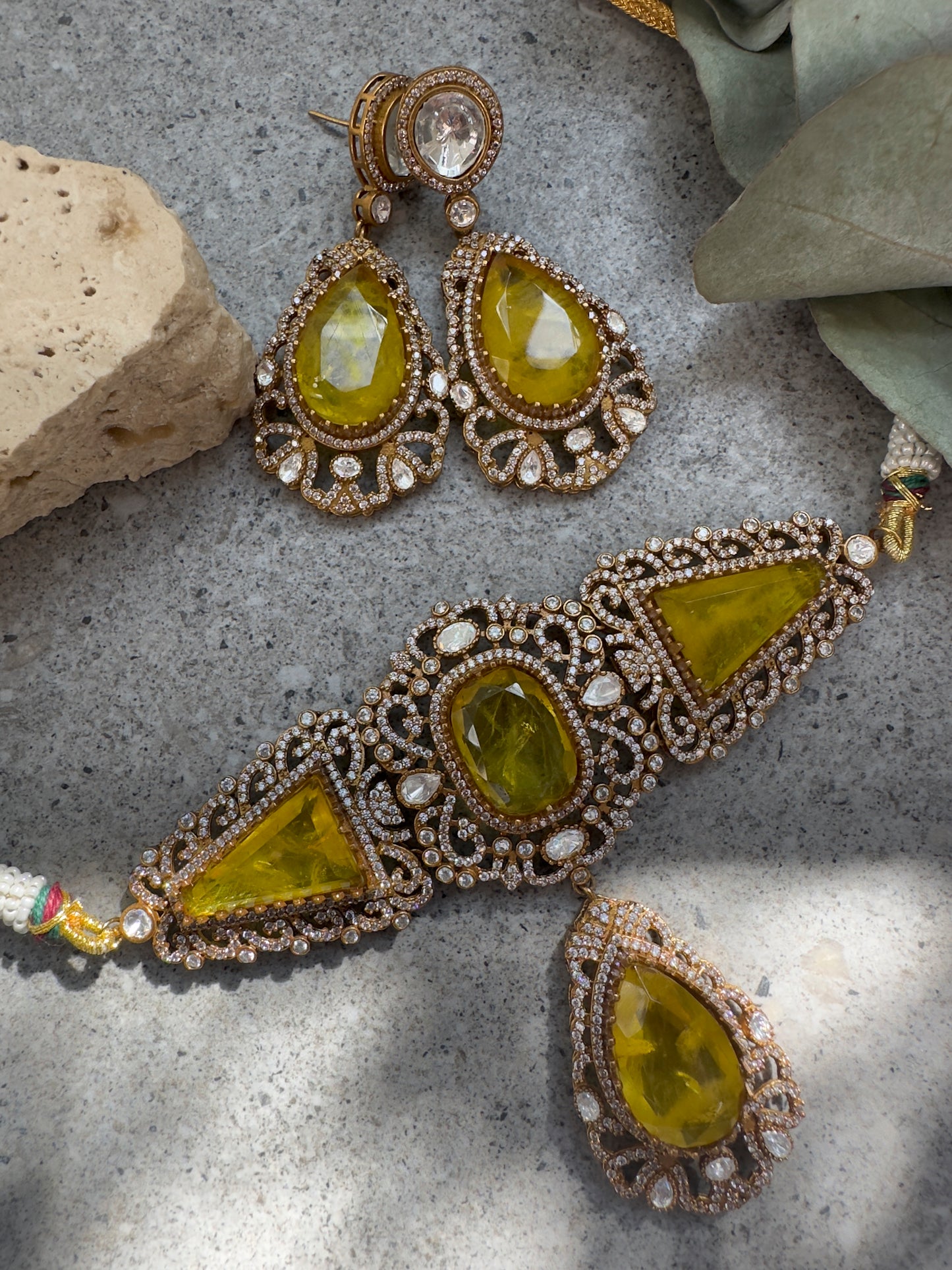 NERINA CHOKER SET - Premium Necklace from Chaand + Bali - Just $149! Shop now at Chaandbali