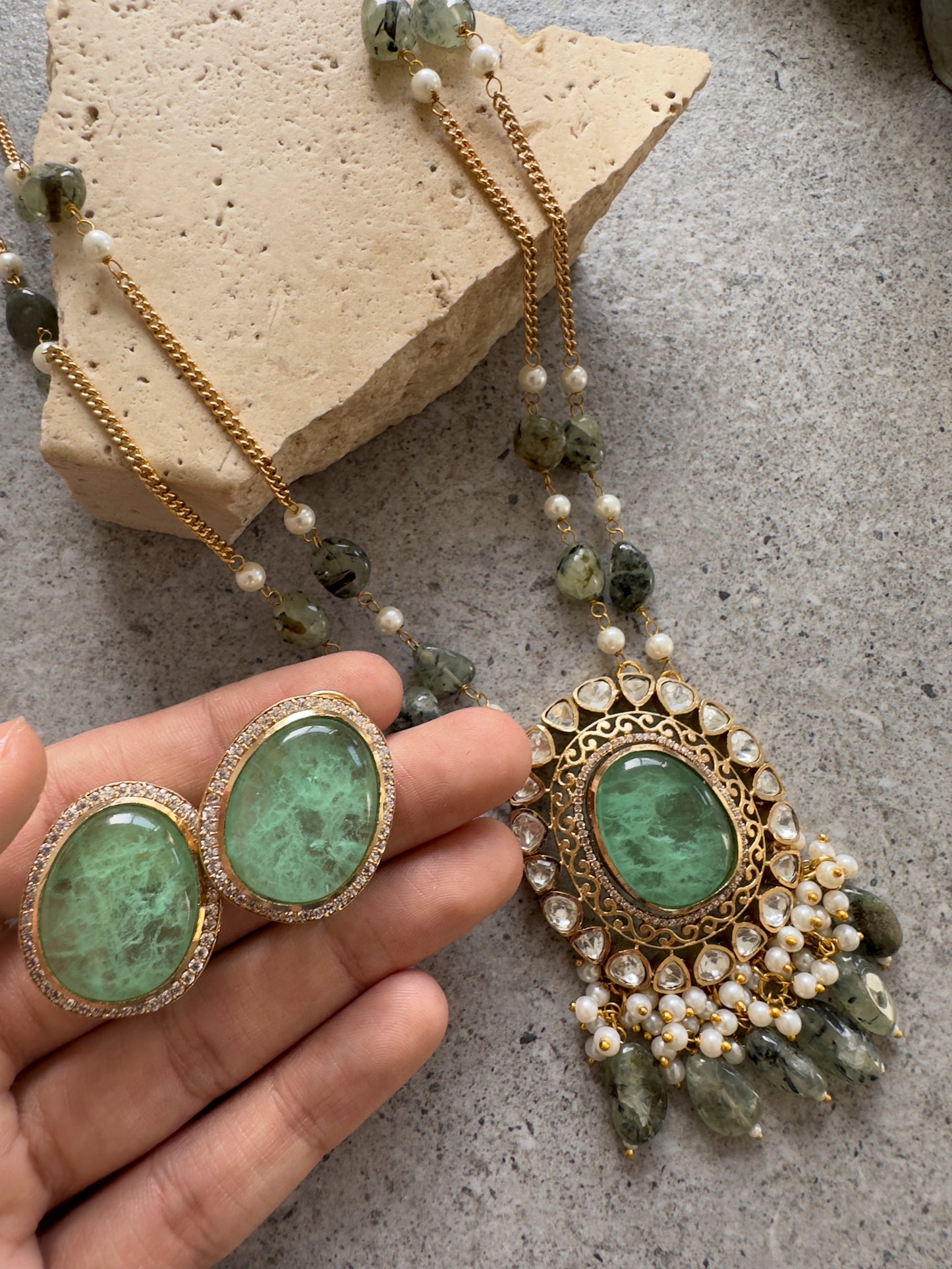 NORA NECKLACE SET - Premium Necklace from Chaand + Bali - Just $109! Shop now at Chaandbali