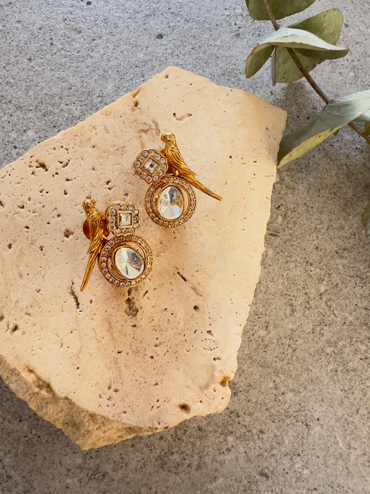 PARROT STUD EARRINGS