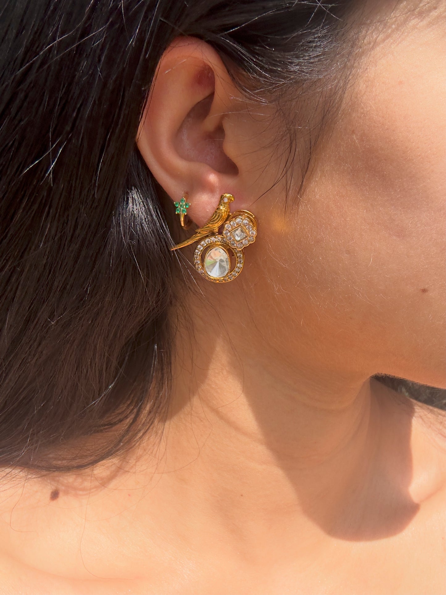 PARROT STUD EARRINGS