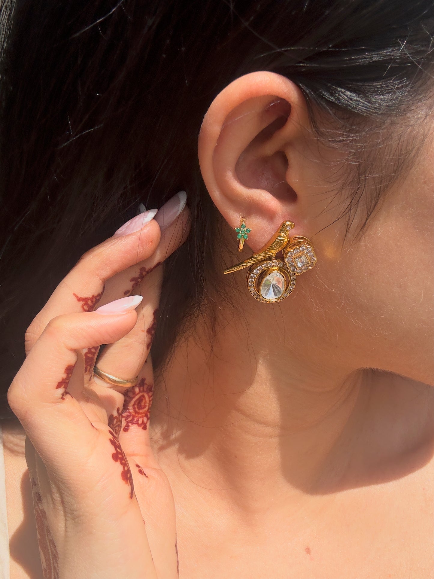 PARROT STUD EARRINGS