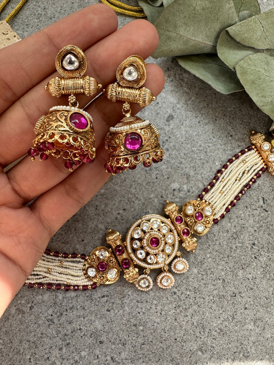 SAIGE CHOKER SET - Premium Necklace from Chaand + Bali - Just $89! Shop now at Chaandbali