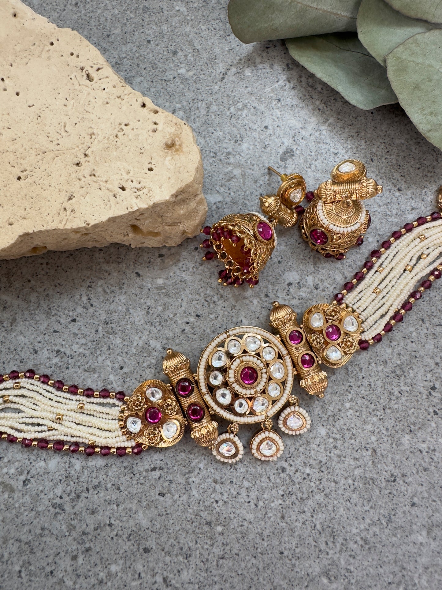 SAIGE CHOKER SET - Premium Necklace from Chaand + Bali - Just $89! Shop now at Chaandbali