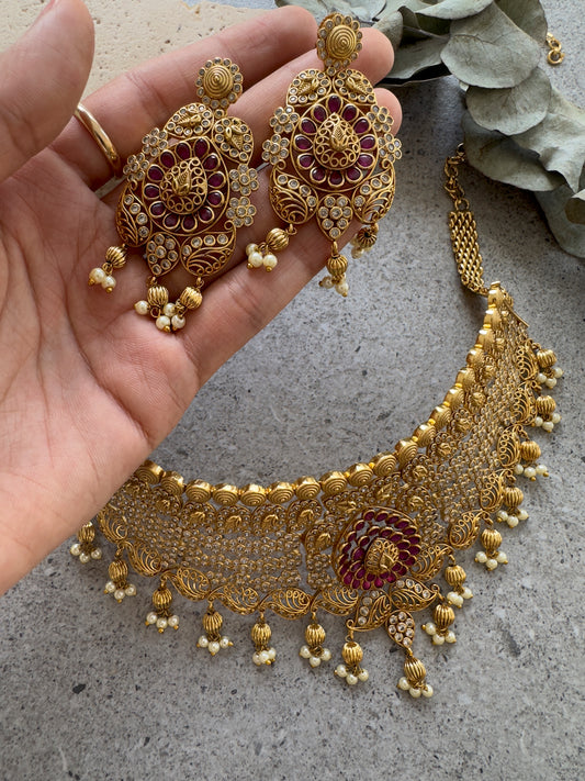 SAIKA NECKLACE SET - Premium Necklace from Chaandbali - Just $159! Shop now at Chaandbali
