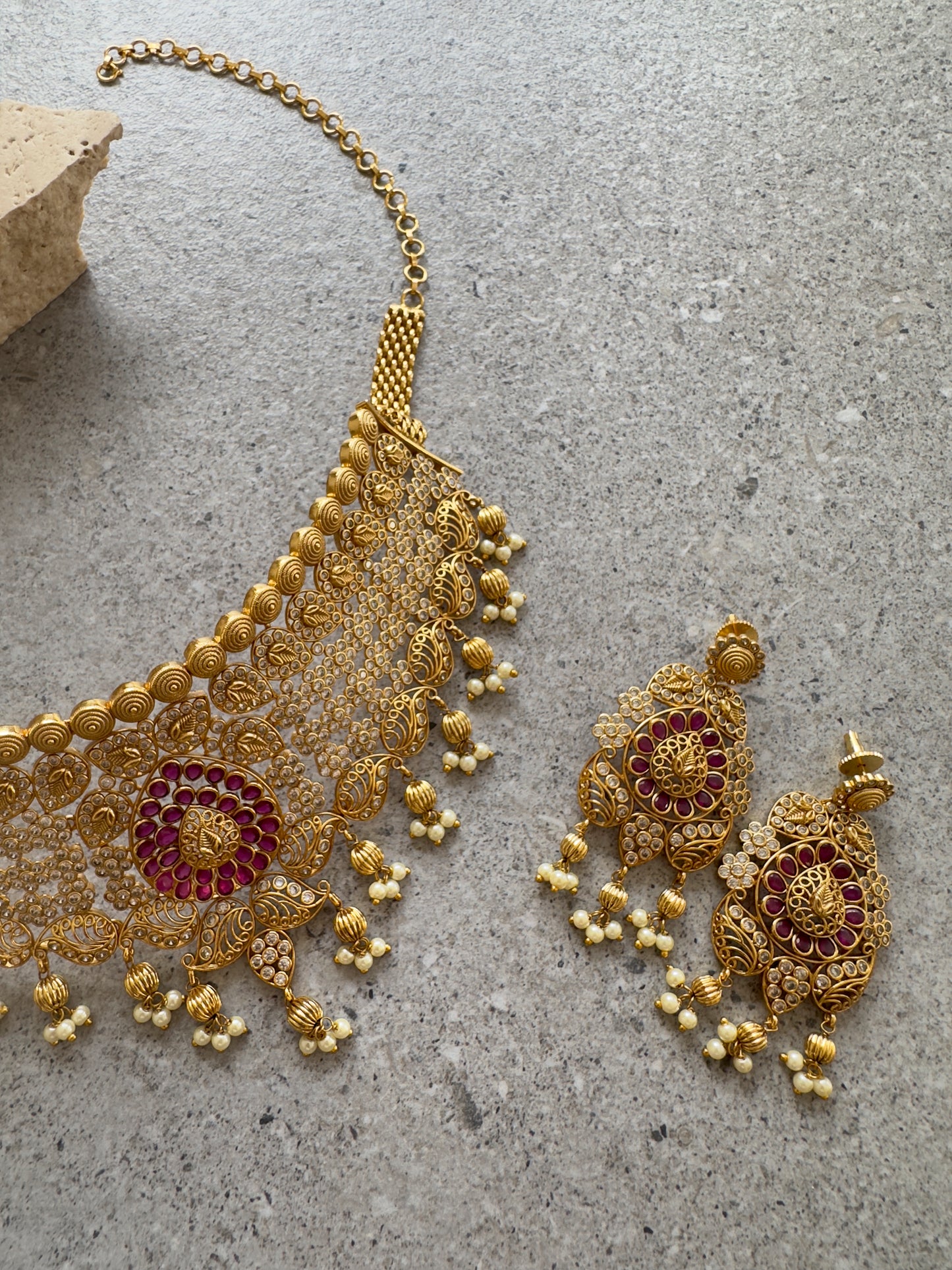SAIKA NECKLACE SET - Premium Necklace from Chaandbali - Just $159! Shop now at Chaandbali