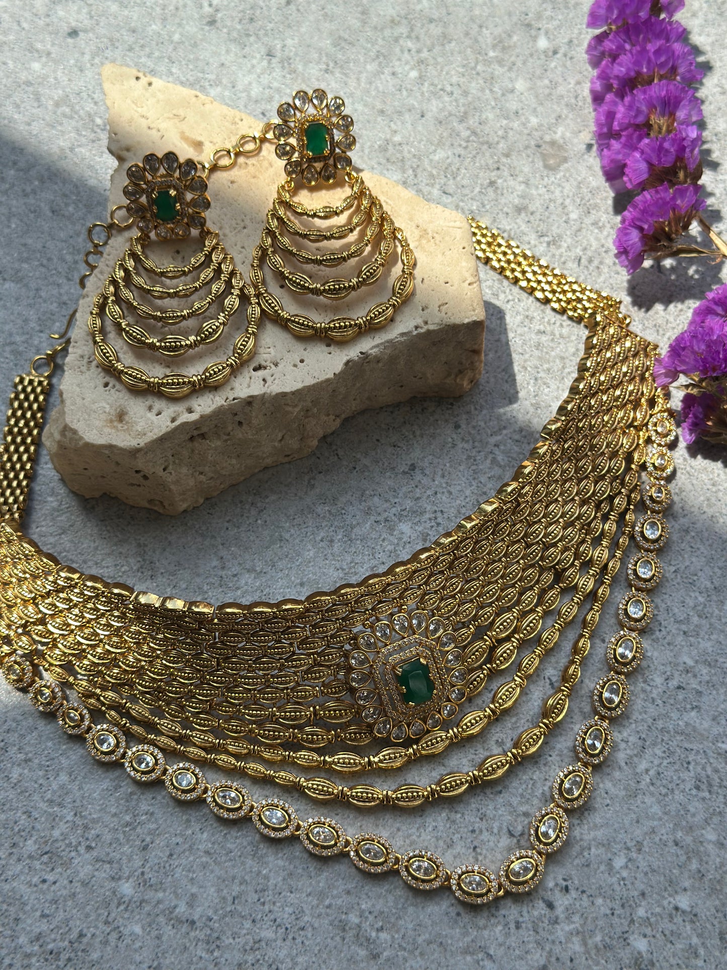 TANIMA NECKLACE SET - Premium Necklace from Chaand + Bali - Just $159! Shop now at Chaandbali