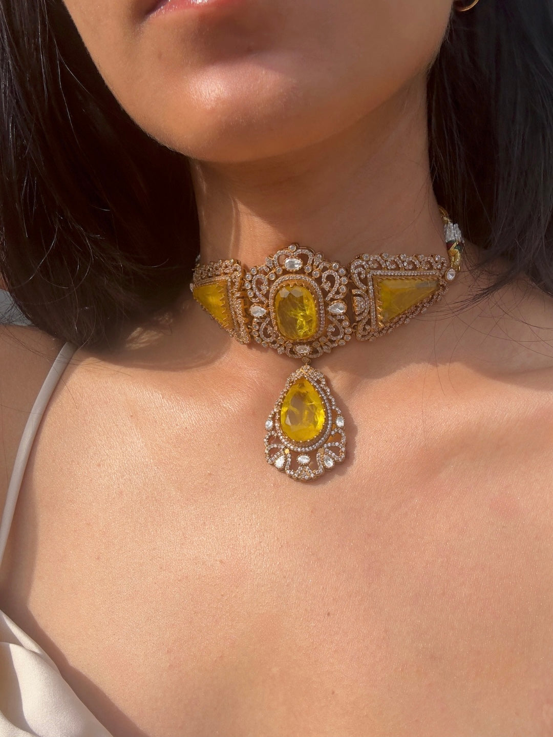 NERINA CHOKER SET - Premium Necklace from Chaand + Bali - Just $149! Shop now at Chaandbali