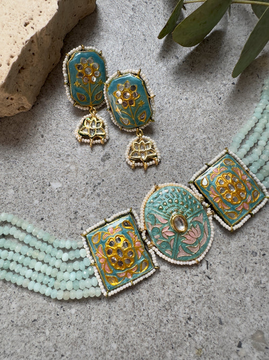 ZURI CHOKER SET - Premium Necklace from Chaand + Bali - Just $89! Shop now at Chaandbali