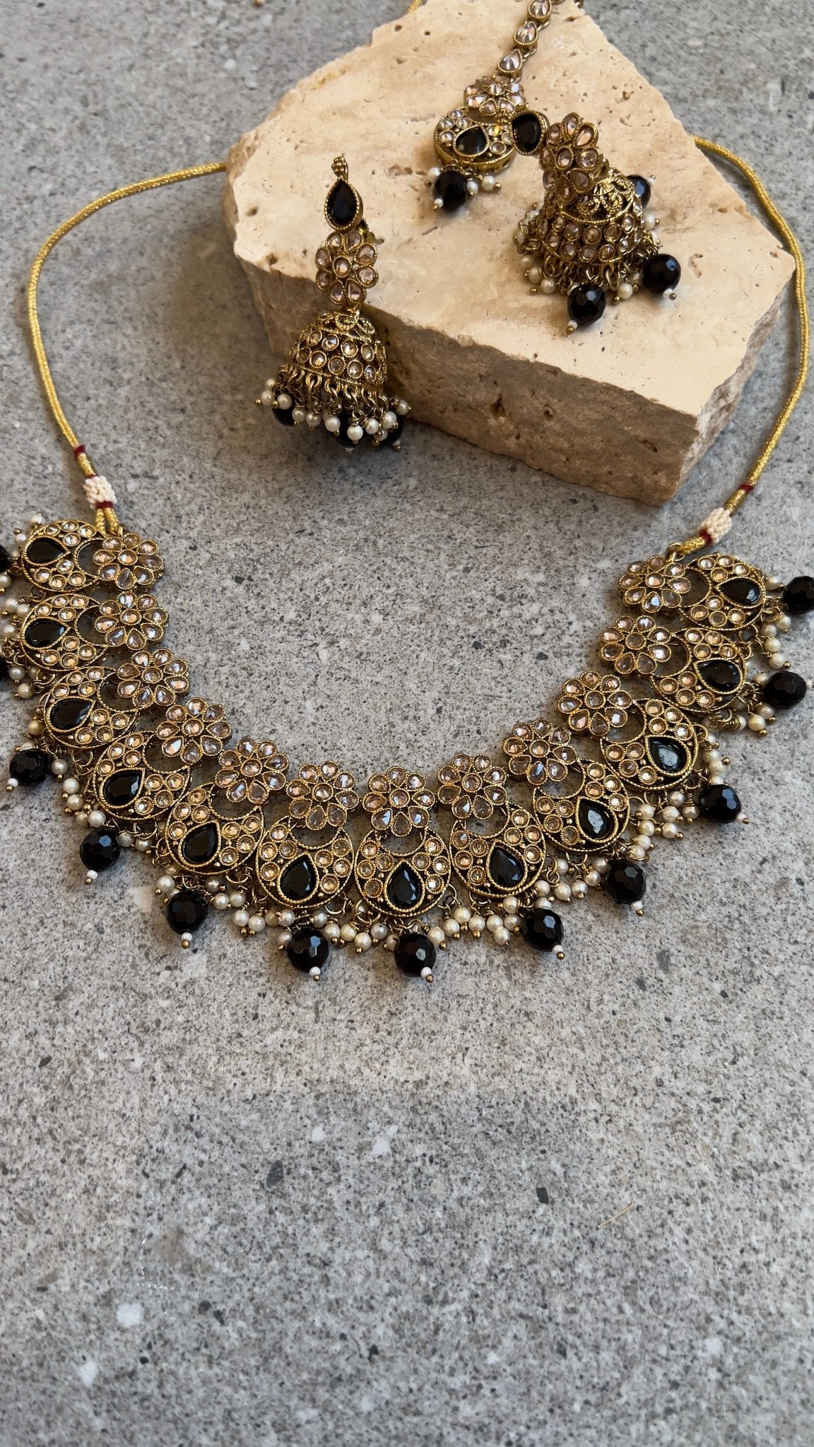 MIRZA - POLKI NECKLACE SET - Premium Necklace from Chaand + Bali - Just $119! Shop now at Chaandbali