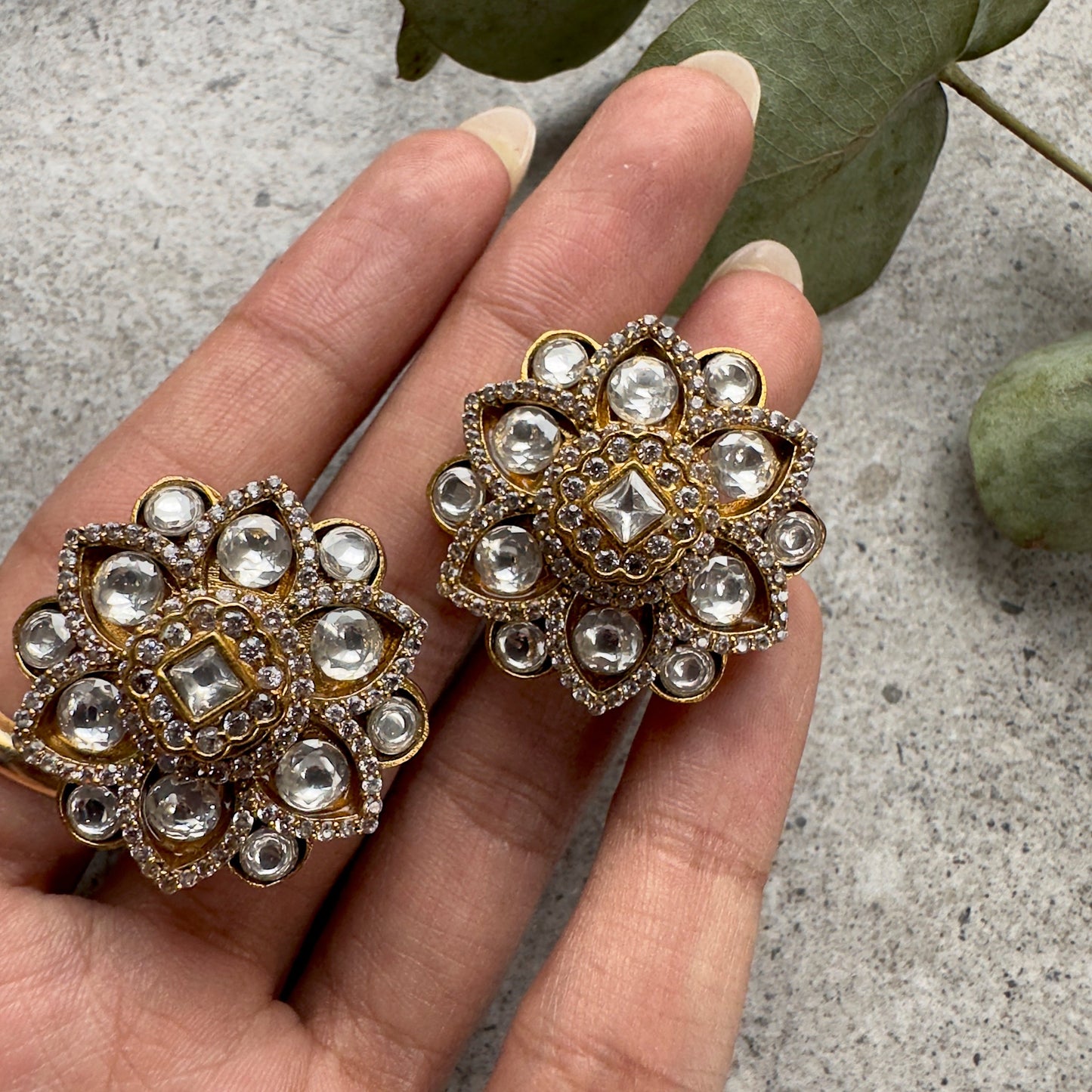 DAPHNE STUD EARRINGS - Premium Earrings from Chaand + Bali - Just $55! Shop now at Chaandbali