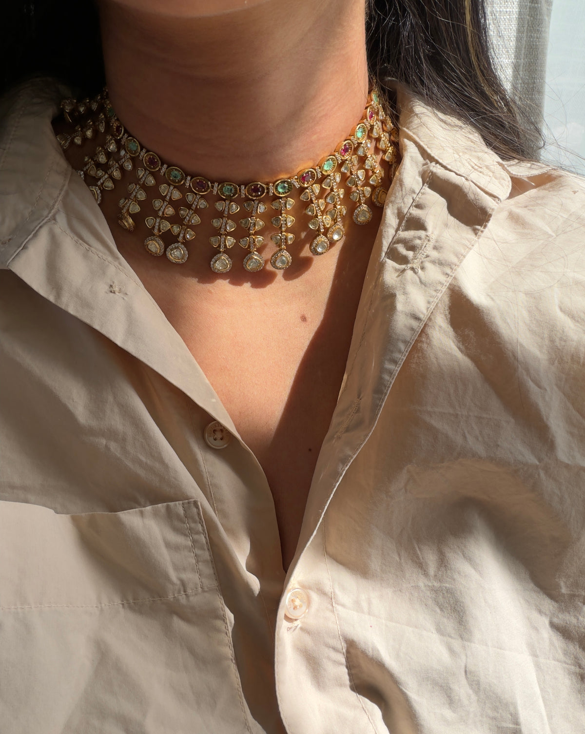 KAIIRA NECKLACE SET WITH TIKKA