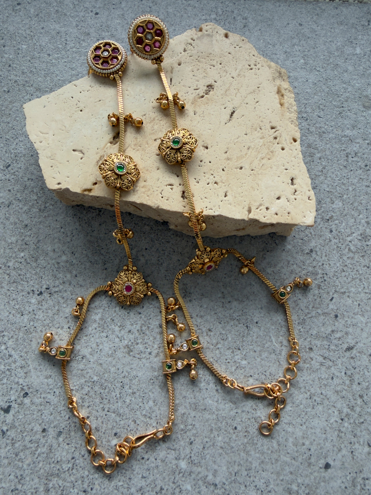 NAYAN HAND CHAIN SET-HATHPHOOL
