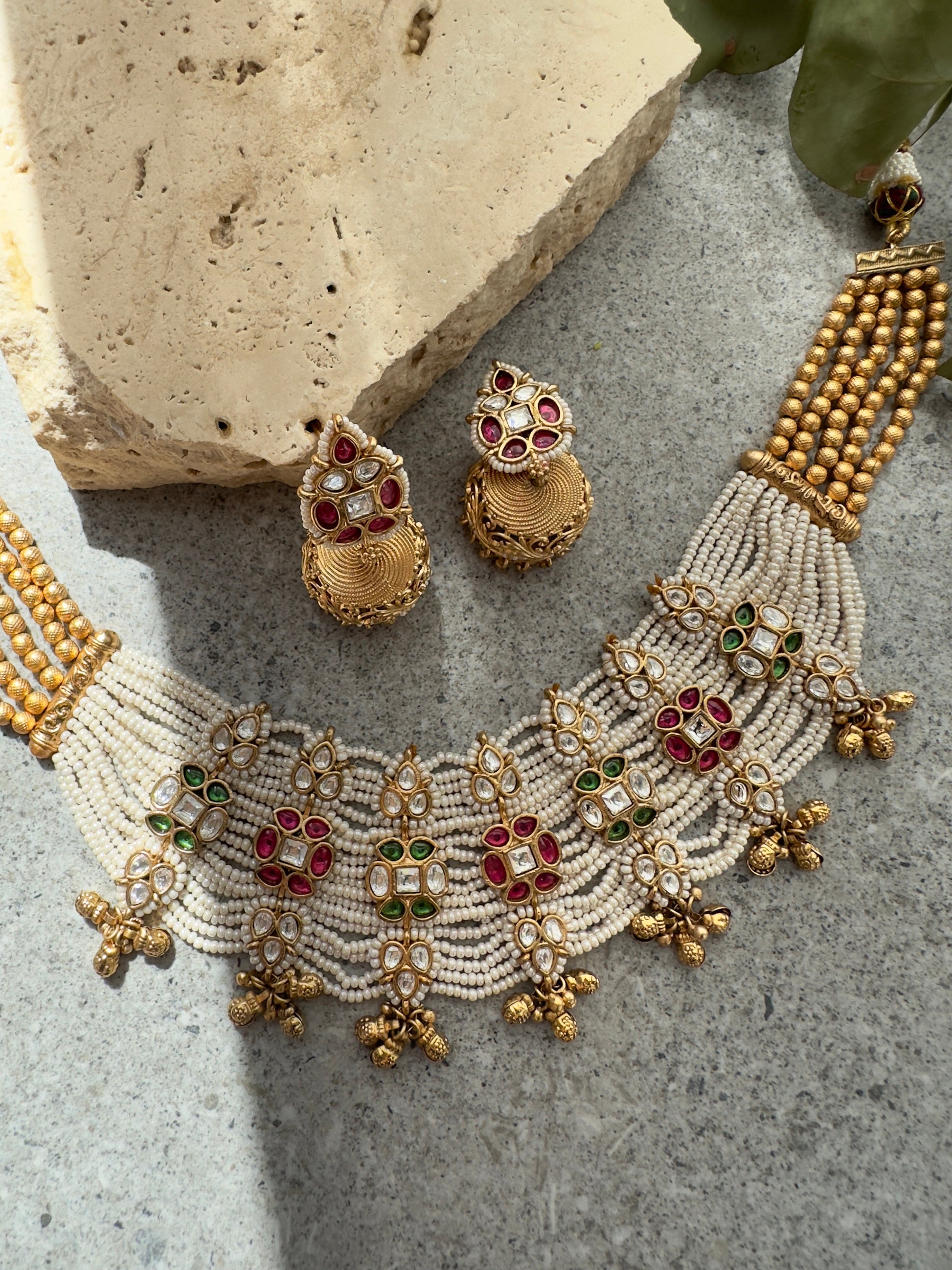 MISBA NECKLACE SET - Premium Necklace from Chaand + Bali - Just $175! Shop now at Chaandbali