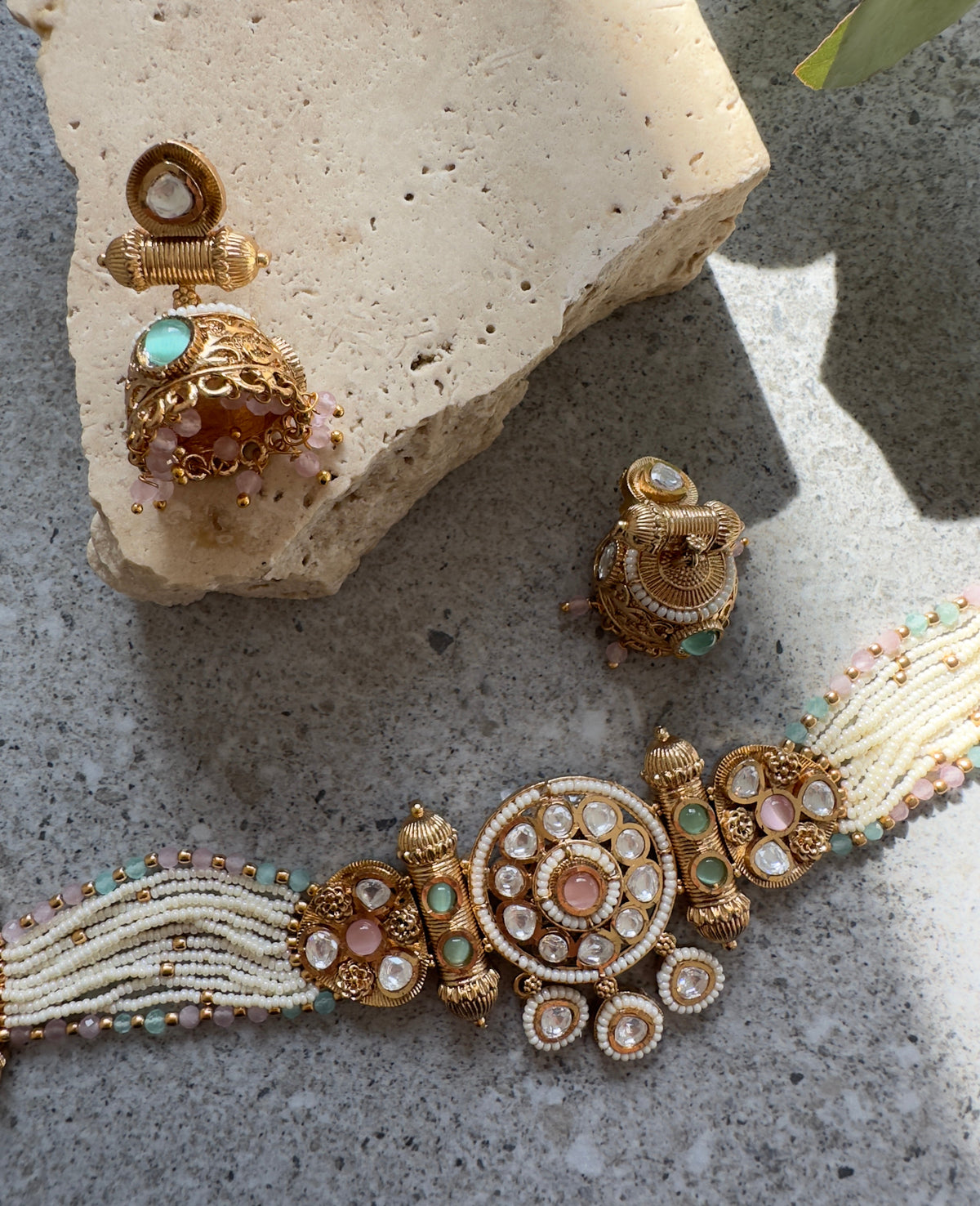 Saige Choker Set, Indian necklace set from Chaandbali