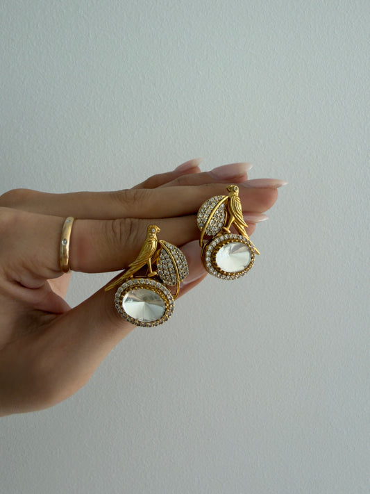 PARROT STUD EARRINGS