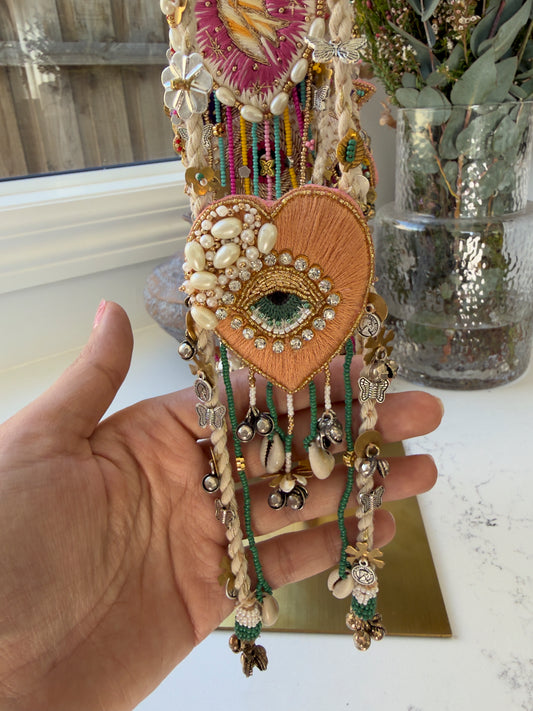 LOVE AT FIRST CHARM NECKLACE WITH EARRINGS