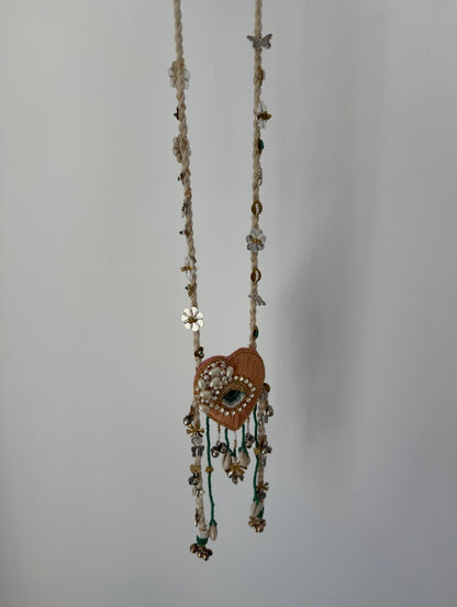 LOVE AT FIRST CHARM NECKLACE WITH EARRINGS