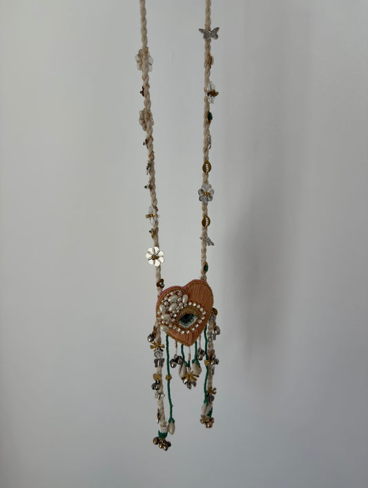 LOVE AT FIRST CHARM NECKLACE WITH EARRINGS