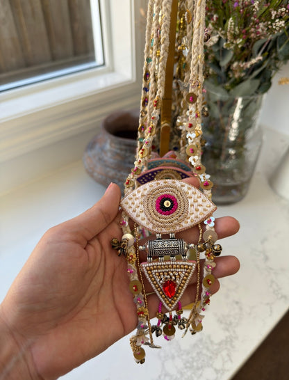 AELIRA EVIL EYE NECKLACE WITH EARRINGS