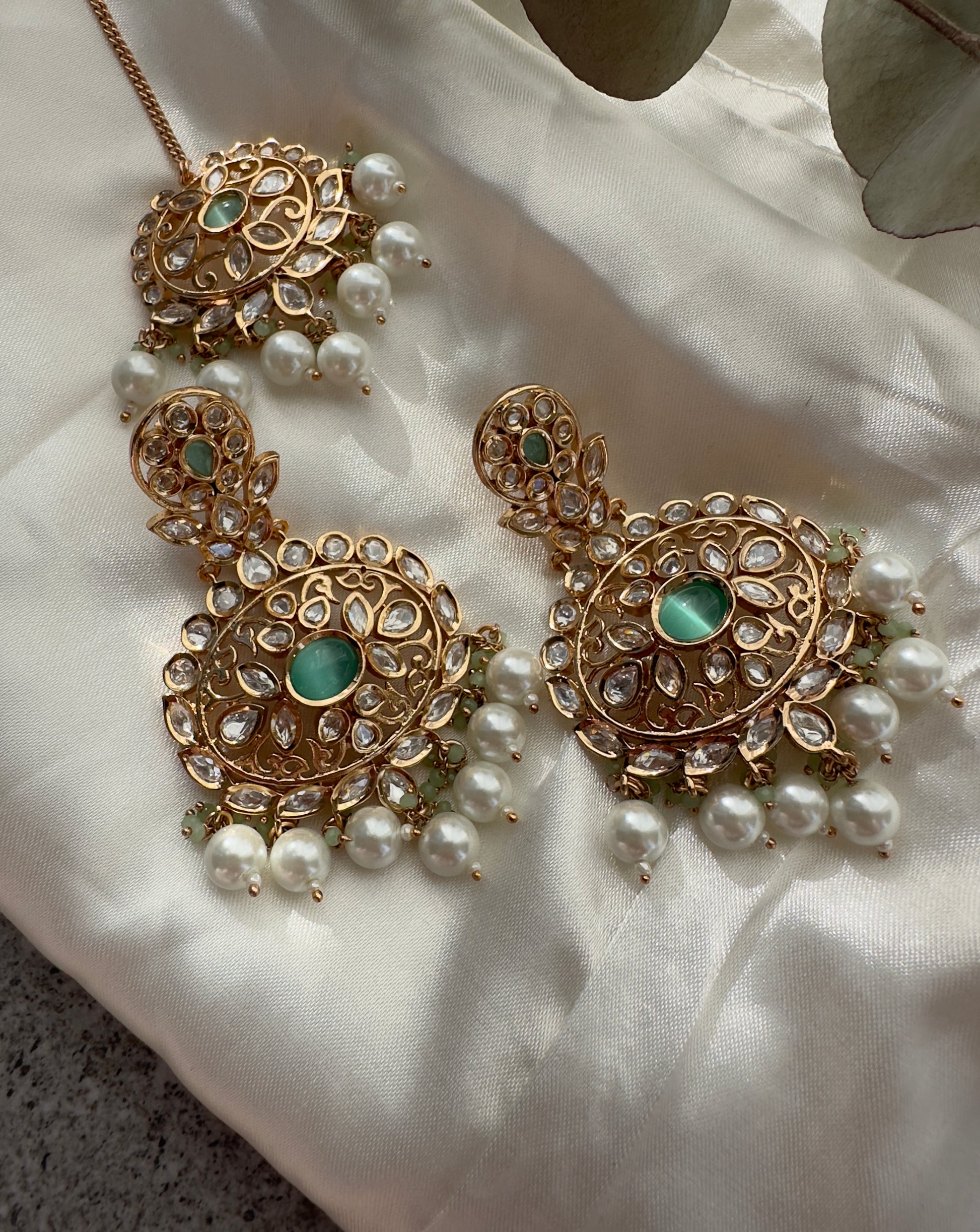 BELLA TIKKA SET - Premium Earrings from Chaand + Bali - Just $79! Shop now at Chaandbali