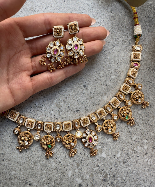 ALARA NECKLACE SET - Premium Necklace from Chaand + Bali - Just $99! Shop now at Chaandbali