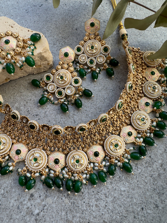 JASMINE NECKLACE SET - Premium Necklace from Chaand + Bali - Just $169! Shop now at Chaandbali
