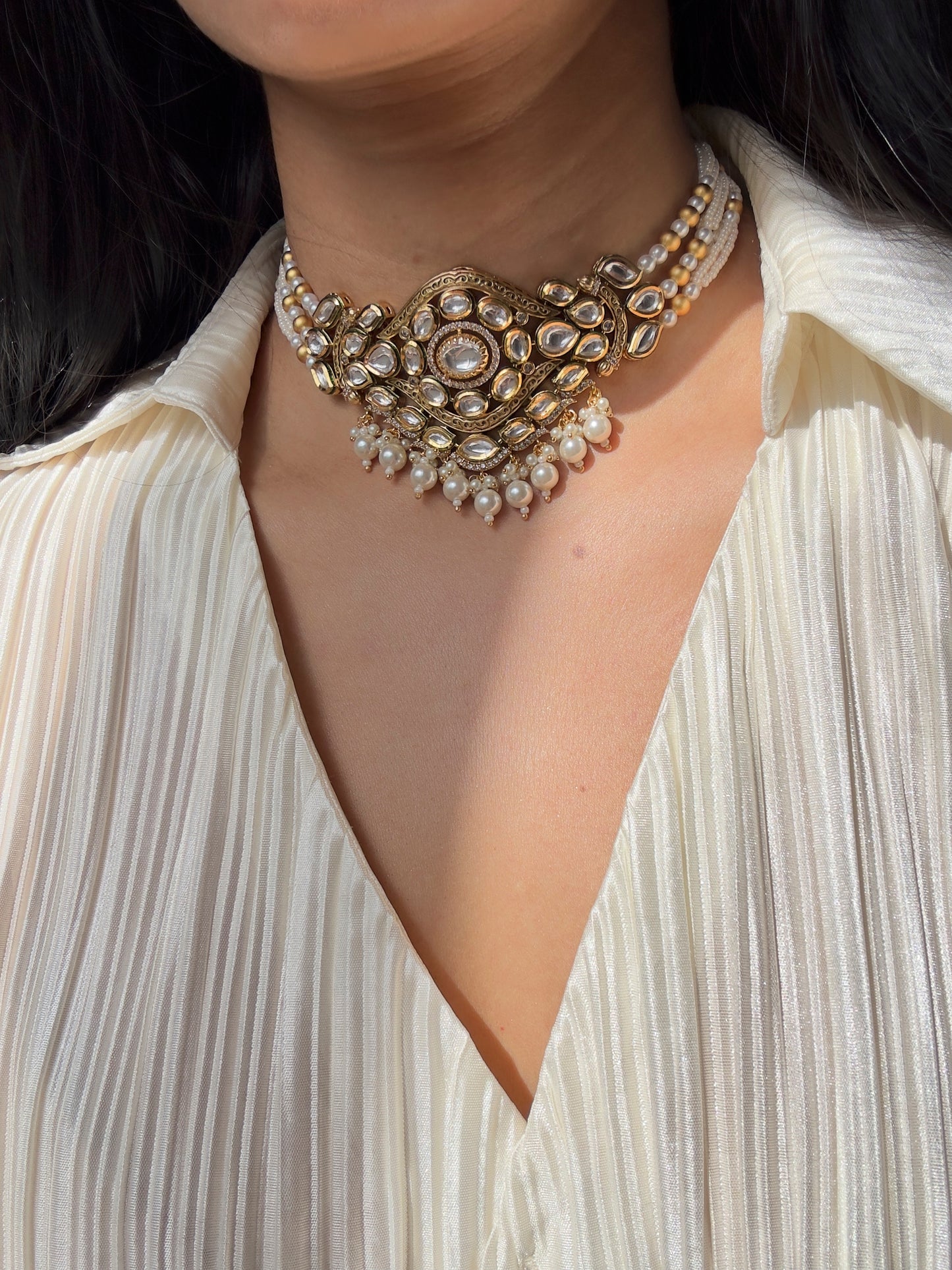 JIYA CHOKER SET - Premium Necklace from Chaand + Bali - Just $139! Shop now at Chaandbali